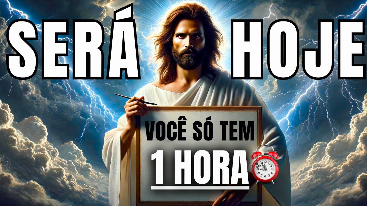 DEUS DIZ: FILHO VOCÊ SÓ TEM 1 HORA! ABRA HOJE!