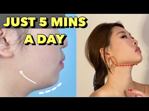 Get Rid of DOUBLE CHIN & FACE FAT Workout | 5 Minutes for Slimmer, Defined Jaw Line