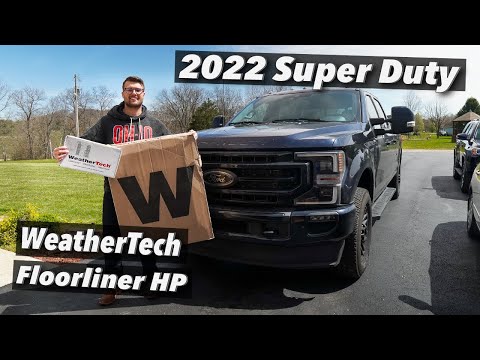 2022 Ford Super Duty Lariat - WeatherTech Floorliner HP Install