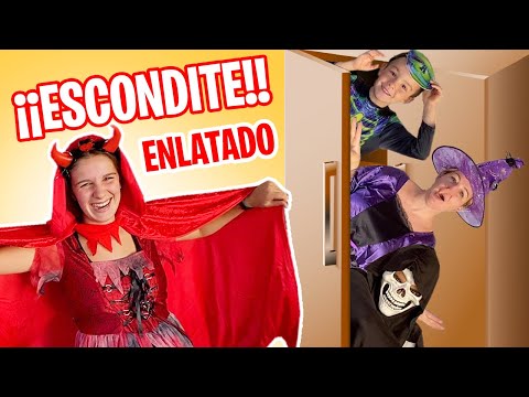 ESCONDITE ENLATADO en FAMILIA para HALLOWEEN 2020
