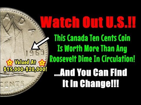 Canada Ten Cents Dime Worth $15,000 Right Out Of Pocket Change?  ...REALLY??