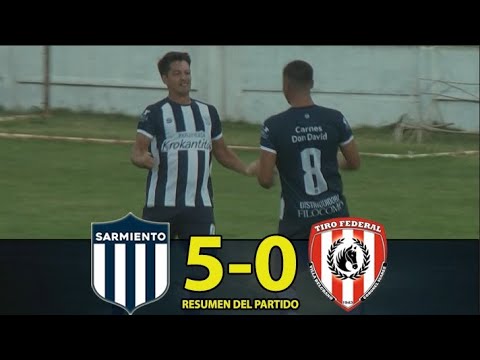 CLUB SARMIENTO vs TIRO FEDERAL (CS)/ Resumen (5-0) / Fecha 6 Torneo Apertura LIGA REGIONAL DE FUTBOL