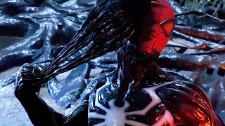 Miles Help remove Venom from Peter Parker |  Spider-Man 2 All Cutscenes Movie