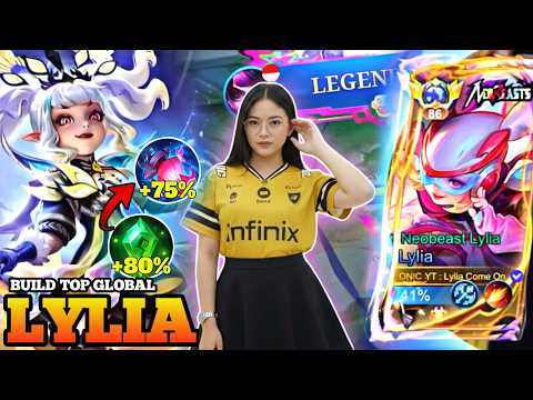 GLOBAL TOP LYLIA FULL DAMAGE ONE HIT BUILD  😱  || Build Top 1 Global Lylia ~ Lylia MLBB