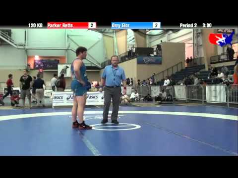 Parker Betts vs. Orry Elor at 2013 ASICS University Nationals - GR