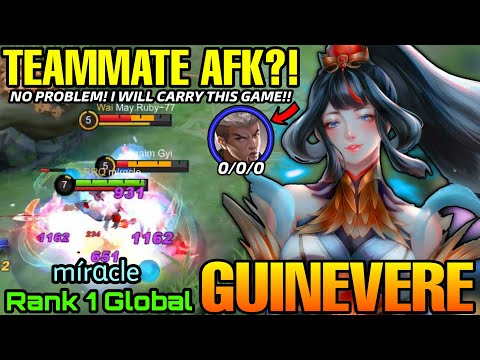 Teammate AFK? No Problem, I'll Carry This Game!! - Top 1 Global Guinevere by mírαcle - MLBB