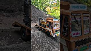 #kumari miniatures#handmade miniature lorry#rc exavator#jcb #artist#loading #excavator