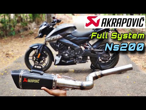 Exhaust Modification In Ns200 | Akrapovic💨 | Fully Modified | Installation, Detailed.....