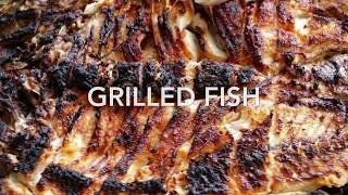 Fish Grill Recipe | Grilled Fish Arabic Style | Sea Bass Grilled Fish