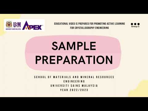 XRD: Sample Preparation