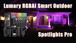 Lumary RGBAI Smart Outdoor Spotlights Pro 2023
