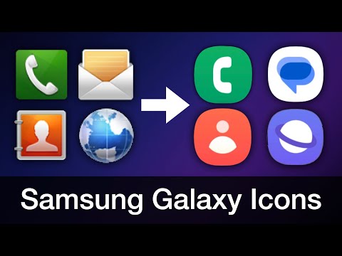 Samsung Galaxy Android Icons Evolution!