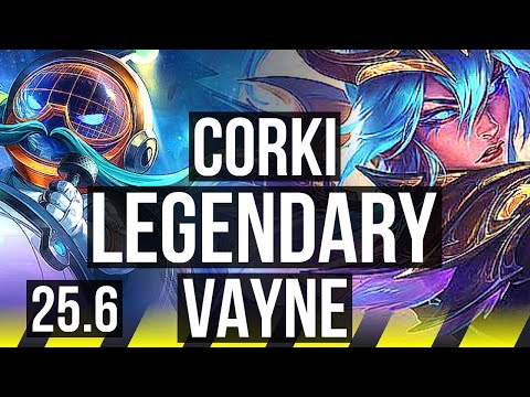 CORKI & Nami vs VAYNE & Lulu (ADC) | 13/1/6, Legendary, Rank 13 Corki | EUNE Challenger | 25.6