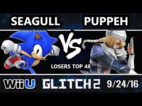 Glitch 2 Smash 4 - VexX | Seagull (Sonic) Vs. Puppeh (Sheik) SSB4 Losers Top 48 - Smash Wii U