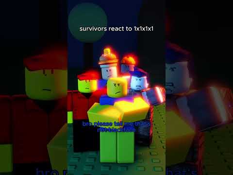 Survivors react to 1x1x1x1 being RACIST?! roblox forsaken animation #forsaken #1x1x1x1 #roblox