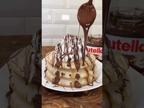 Microwave pancakes life hack (ft @succhefful) #shorts