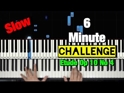 How to Play ETUDE OP 10 NO 4 (Torrent) by Chopin in UNDER 6 MINUTES (Piano Tutorial)