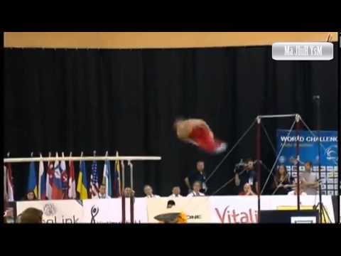 Tsukahara dismount from end of the parallel bars ! Jossimar Calvo Moreno (COL)
