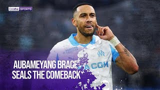 Marseille vs Lyon: Aubameyang brace seals the comeback