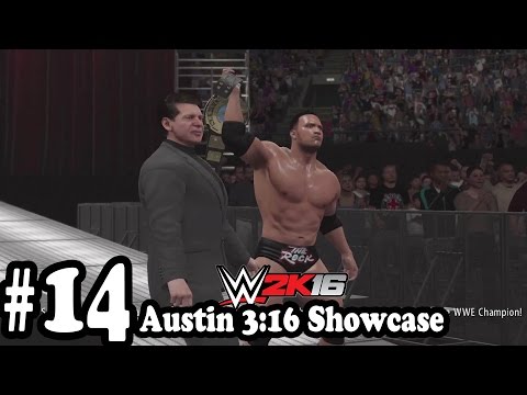 WWE 2K16 - 2K Showcase Austin 3:16 Gameplay Walkthrough Part 14  - Austin vs The Rock [ 60fps HD ]