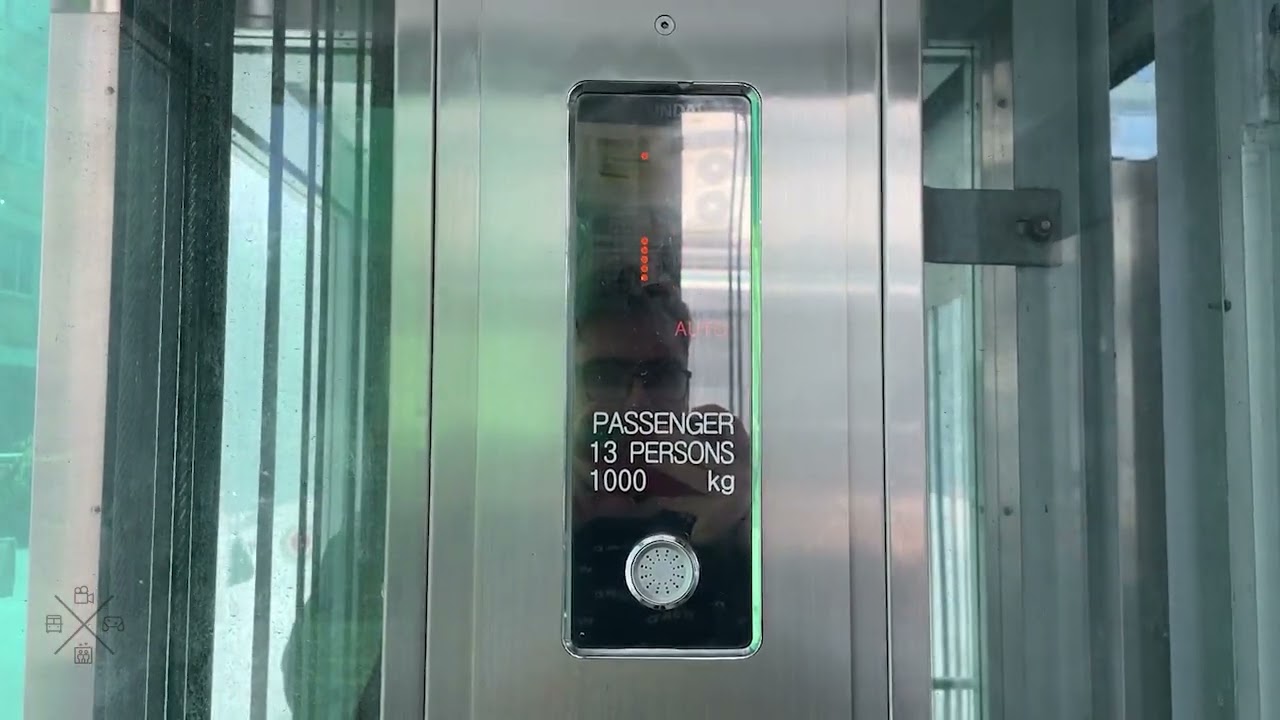 2016 Hyundai YZER MRL traction elevators at Giv'on Parking - Tel Aviv, IL.