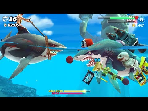 Most Sharks Eaten in Bay Special Map - Hungry Shark World