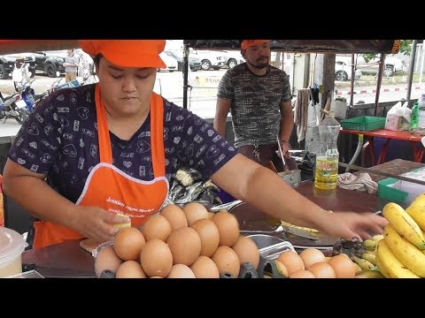 Pineapple / Mango / Banana / Egg Roti (Pancake) | Thailand Street Food