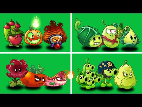 02 Team Red Plant Vs 02 Team Green Plant - Who Will Win? - PvZ 2 Team Plant