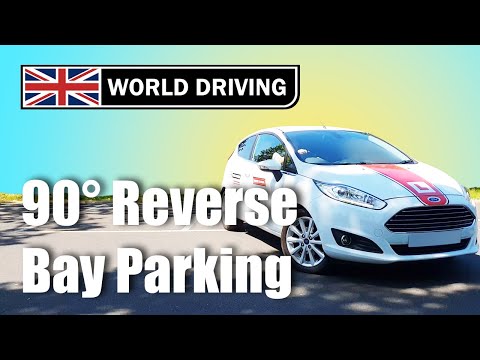 Reverse Bay Parking (90° method) Easy Way with Reference Points
