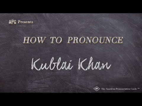 How to Pronounce Kublai Khan (Real Life Examples!)