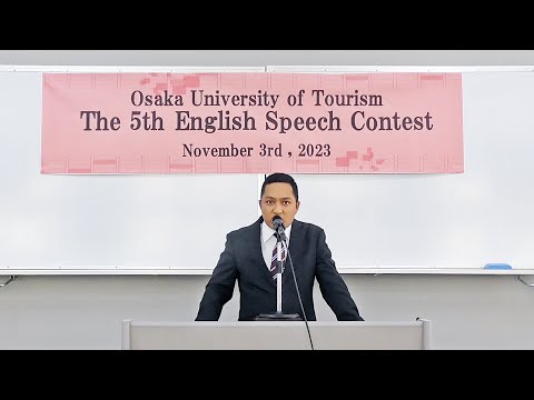 国際交流学科 ◇The 5th English Speech Contest【最優秀賞】クンワル スニル さん(観光学部4年)
