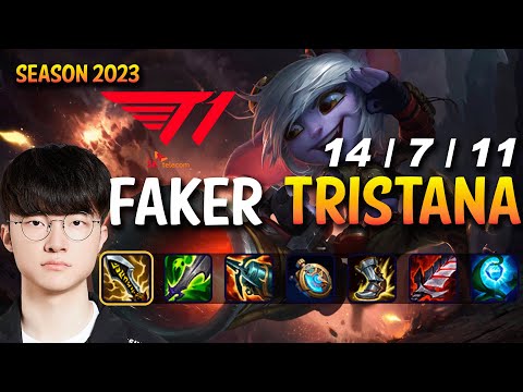 T1 Faker TRISTANA vs CASSIOPEIA Mid - Patch 13.15 KR Ranked