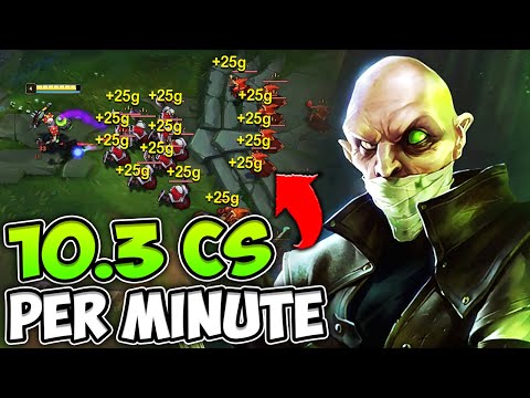 HOW TO GET 10+ CS PER MINUTE WITH SINGED (EVERY GAME) - League of Legends