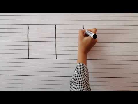 Moyenne section le trait vertical sur le tableau