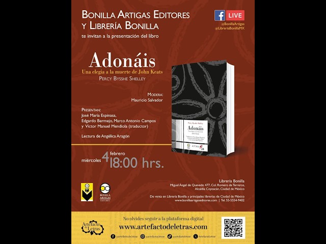 Vídeo relacionado con Adonáis: una elegía a la muerte de John Keats (Asterisco nº 24)