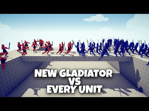 NEW GLADIATOR vs EVERY UNIT - Totally Accurate Battle Simulator TABS