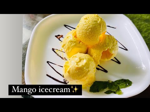 MANGO ICECREAM | Eid special recipe | home made icecream | simple steps | flavours corner✨