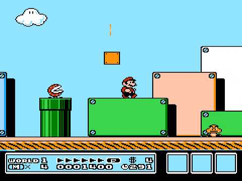 Super Mario Bros. 3 (NES) – World 1‑1 Full Level (Clip)
