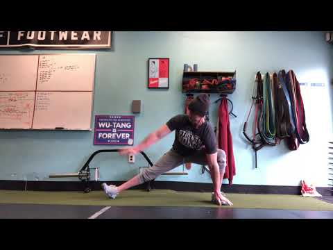 TonyGentilcore.com - Adductor Stretch with Accentuated Band Rotation