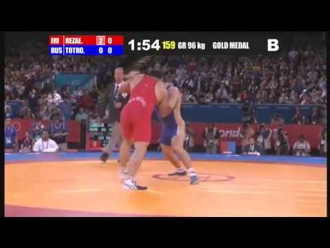 Olympic games 2012 Final Greco-Roman 96Kg. (IRI) Ghasem Gholamreza REZAEI vs (RUS) Rustam TOTROV