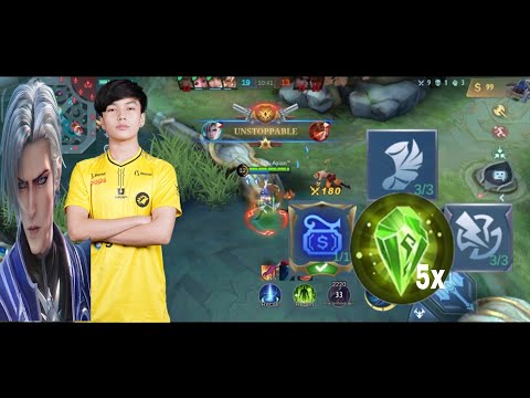 THANK YOU! KAIRI FOR THIS NEW AAMON | BURST DAMAGE BUILD AND EMBLEM | AAMON SOLO RANK GAME