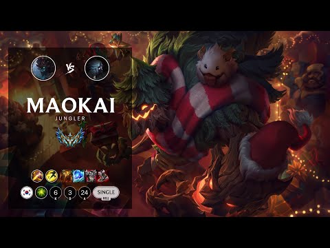Maokai Jungle vs Kindred - KR Challenger Patch 12.17