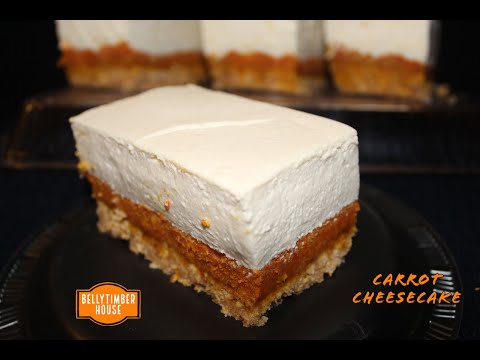 Carrot Cheesecake | Parle-G Carrot Cheesecake Recipe | No Eggs,No Gelatin Carrot Pudding Cheesecake