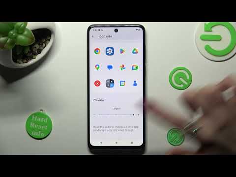 How to Change Icon Size on MOTOROLA Moto G13