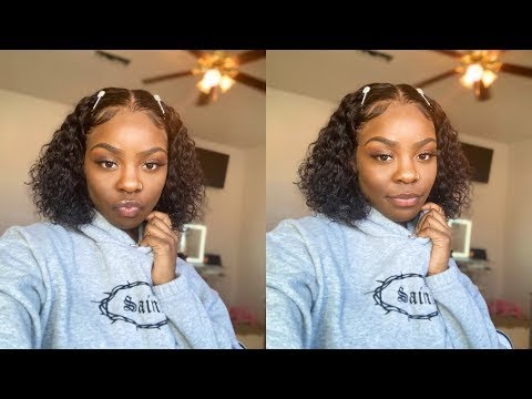 Clearance Sale!BOB 13x6 Lace Front Wig Deep Curly Brazilian Virgin Hair 10inch