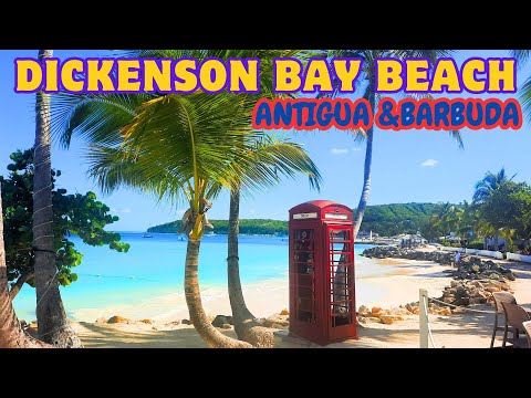 DICKENSON BAY BEACH  - Antigua and Barbuda - the most popular beach - St. John - Caribbean cruise