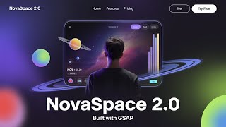 🌌Novaspace 2.0 – Epic Space Website with GSAP Animations