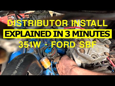 FORD 351W - How to Install the distributor easily In 3 minutes