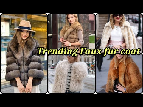 Cozy & Comfy Faux Fur Coat designs| Trendy Winter Faux...