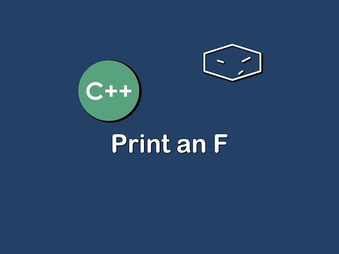 print an f in c